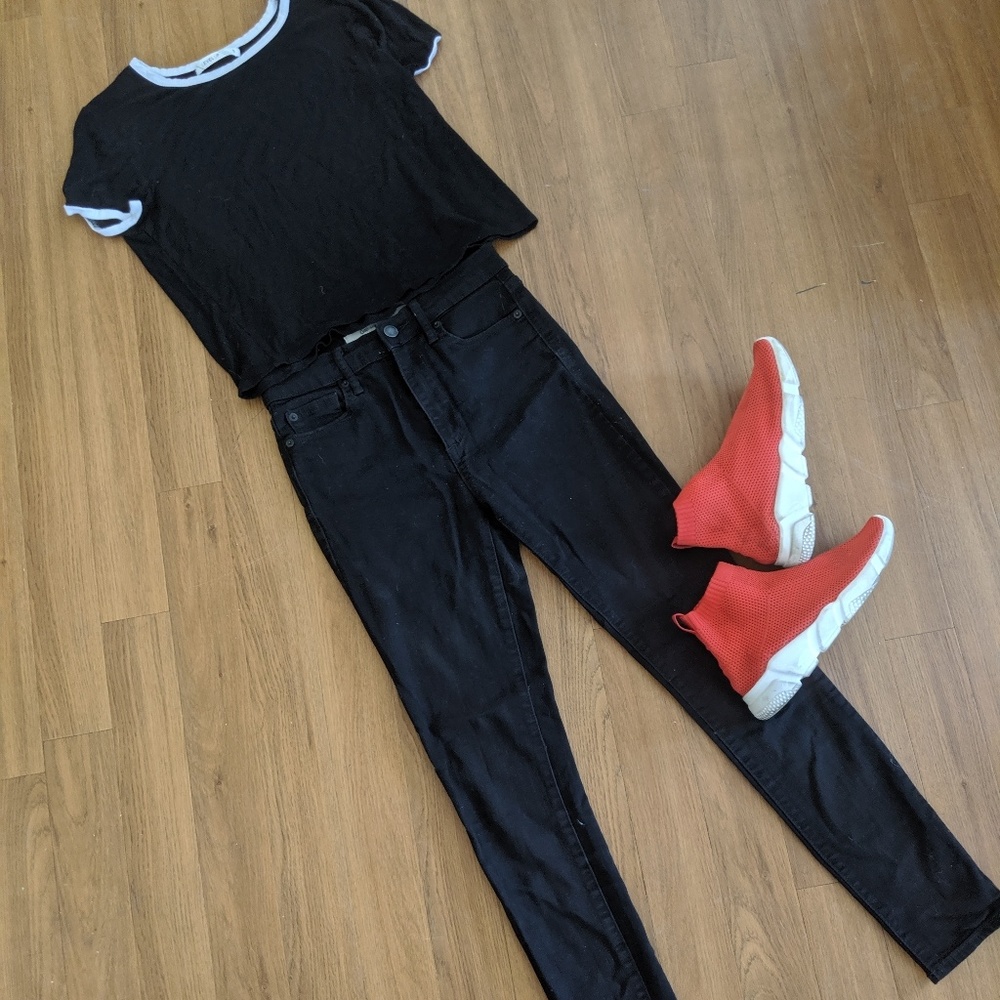 Gap skinny jeans, black, size 25